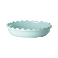 Small Stoneware Pie Dish in Mint by Rice DK